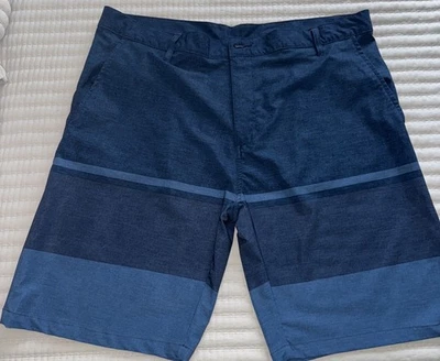 Boardshorts Burnside para hombre azules a rayas talla 38 Foto 1 de 4