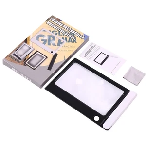 LED Lighted Reading Magnifier Large Lens Reader for senior Macular Degeneration - Picture 1 of 11
