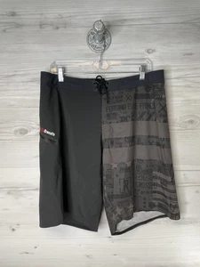Reebok CrossFit Shorts Herren 35 schwarz grau Boardshorts Trainingstasche - Bild 1 von 8