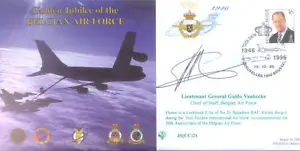 CC21c Belgian Air Force Lockheed F-16 cover signed Chief of Staff BAF  - Picture 1 of 1
