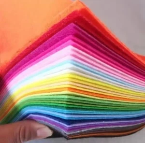 40Pcs Soft Felt Fabric Sheet Assorted Color Patchwork Sewing DIY Craft Squares - Picture 1 of 3