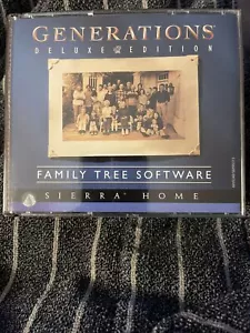 Sierra: Generations Deluxe Edition Family Tree Software - 4 Discs FREE SHIPPING - Picture 1 of 1