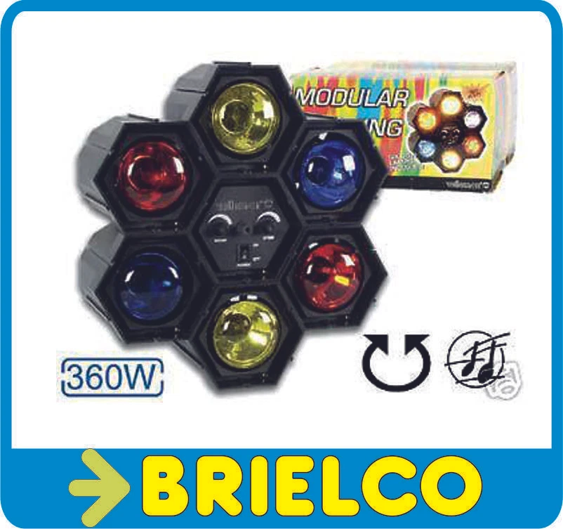 VELLEMAN SICODELICO ROJO VERDE AMBAR PROGRAMADOR CONTROL AUTOMATICO Y POR MUSICA BD1839