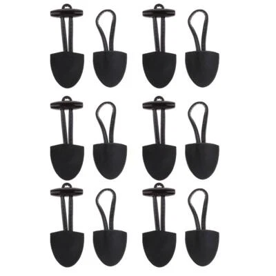 Prettyia 6 Pairs Horn Toggle Closure Button Coat Jacket Duffle Sewing Crafts - Image 1 of 4