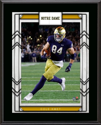 Cole Kmet Notre Dame Fighting Irish 10.5" x 13" Player Plaque Cover