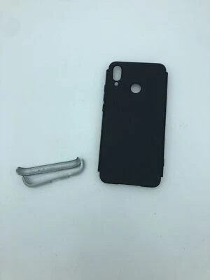 Huawei P20 Lite Custodia Protezione 360° 3 in 1 Silicone Nero/Argento Set - Immagine 1 di 4