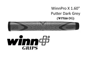 Winn putter grip WinnPro X 1.60" Black (WPX60-DG) - Picture 1 of 3