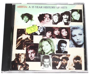Arista : A 15 Year History of Hits (CD 1991) Whitney Houston Aretha Franklin - Picture 1 of 4