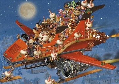 Piatnik Christmas Jet 1000 Piece Jigsaw Puzzle By Francois Ruyer - Image 1 of 2
