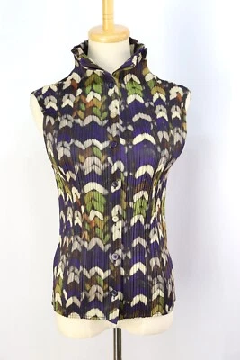 PLEATS PLEASE Chaleco Púrpura/Multicolor Sin Mangas Top 122 8955 Foto 1 de 4