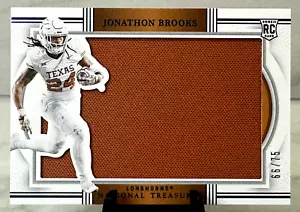 2024 National Treasures, JOHNATHAN BROOKS /75 "Shilhouette" - TX LONGHORNS - Bild 1 von 3