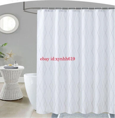 Duschvorhang Textil Badewannenvorhang Anti Schimmel 180/240/300x200 inkl. Ringe - Bild 1 von 4
