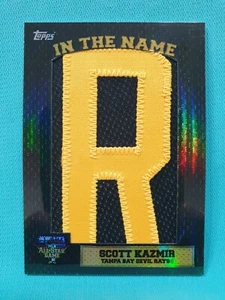 2007 TOPPS SCOTT KAZMIR 1/1 "R" PATCH In the Name Letter Relic ALL STAR GAME A2 - Picture 1 of 7