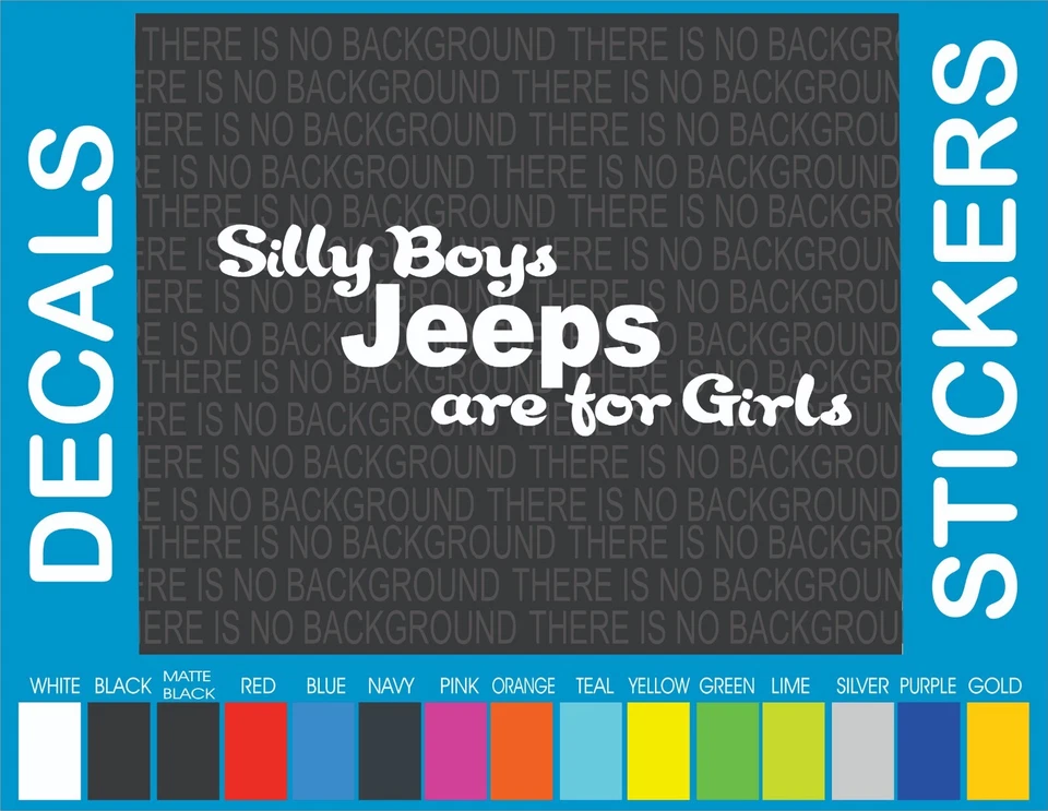 Silly BOYS 4X4 son para niñas ventana trasera coche camión vinilo calcomanía 9" Foto 1 de 1