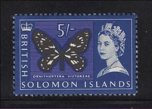 British Solomon Islands Scott # 140 MH Butterfly Single from 1965 Set - Picture 1 of 1