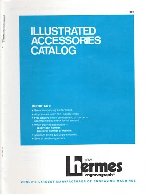 New Hermes Illustrated Accessories Catalog (PHOTOCOPY) 1981 - Image 1 of 2