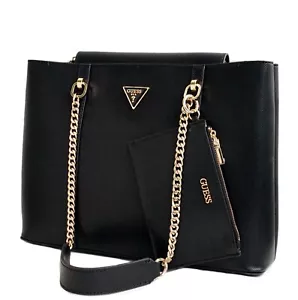 Sac Guess sac à main cabas bandoulière Eco Craig Coal noir neuf - Photo 1 sur 12