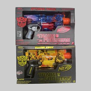 Nerf Barricade Rv-10 Gun Blaster - Transformers Bumblebee & Optmus Prime-New NIB