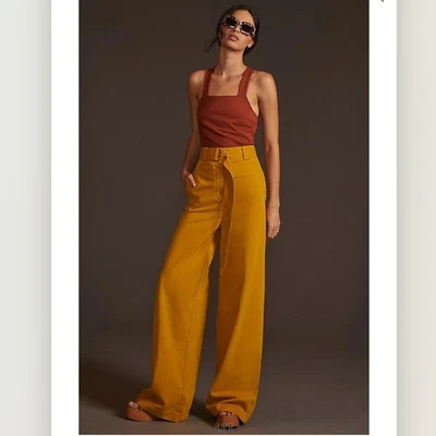 Anthropologie Essentiel Antwerp Wide-Leg Beach Pants NEW Size 10 - Image 1 of 4