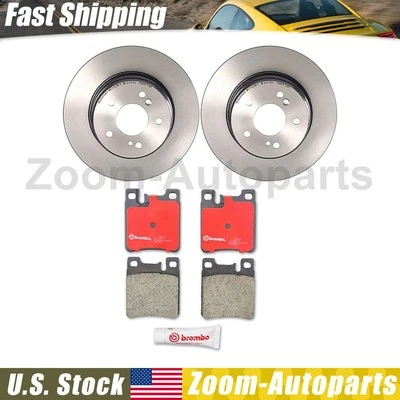 布雷博 OE 后刹车转子垫套件陶瓷适用于梅赛德斯-奔驰 C36 AMG 1996 1997 — 第 1/4 张图片