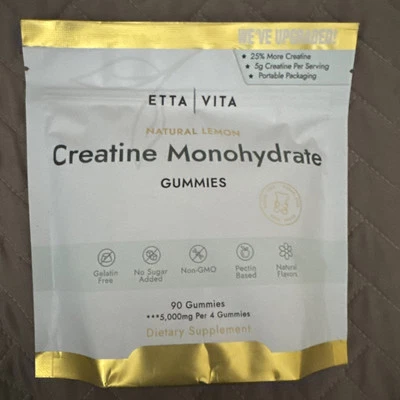 Suplemento de monohidrato de creatina sin azúcar Etta Vita 90 gomitas 9/2026 Foto 1 de 4