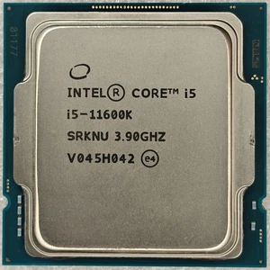 CPU Intel Core i5 Gen 11 I5-11600K 3,90 GHz Rocket Lake SRKNU FCLGA1200 usada - Imagen 1 de 2