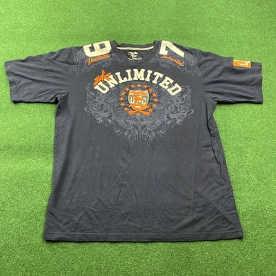 Camisa De Colección Ecko Unltd Para Hombres XL Azul 90S Y2K Emo Grunge Punk Camiseta Suelta Foto 1 de 4