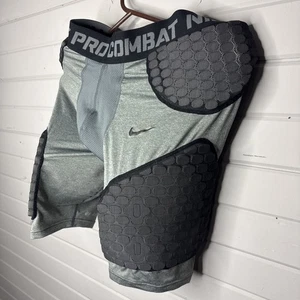 Nike Pro Combat Sport Uomo X-Large Pantaloncini a Compressione Imbottiti Grigio - Foto 1 di 4