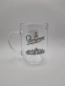 1 x Staropramen Pint Nucleated 20oz   Toughened Glass Tankard Stein Beer Lager. - Picture 1 of 5