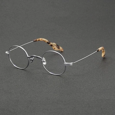 Pequeñas gafas redondas vintage para hombres mujeres RX aptas marcos retro rx 41-26-145 Foto 1 de 4