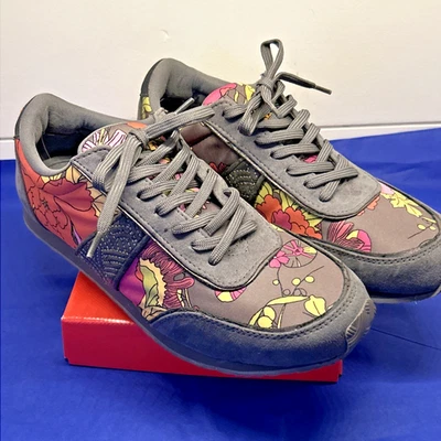 Zapatillas para mujer Sakroots gris multicolor patrón floral talla 8,5 Foto 1 de 4