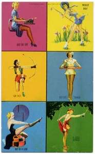 JUST THE TYPE - WHAT HO! Original MULTI-IMAGE MUTOSCOPE CARD (1940's) RARE - Picture 1 of 1