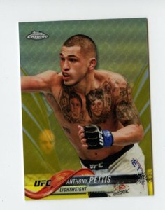 A389 ANTHONY PETTIS 2018 TOPPS CHROME UFC GOLD REFRACTOR 25/50 #72 RARE SP
