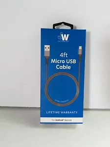 JUST WIRELESS ~4 FT USB-C CABLE ~FOR ANDROID DEVICES ~EXTRA STRENGTH - Picture 1 of 2