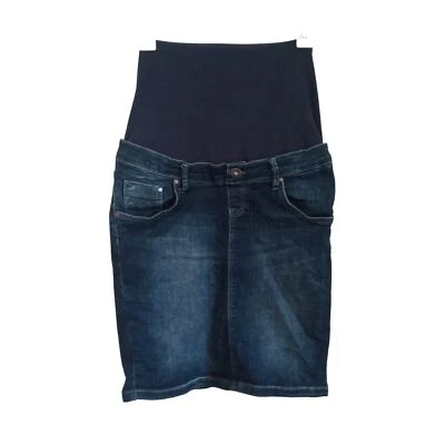 npps dark wash maternity denim skirt  - Image 1 of 4