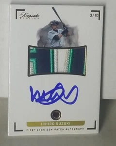 ICHIRO SUZUKI 2022 Keepsake Edition Patch Jersey Auto On Card Red Garnet 3/10 - Picture 1 of 6