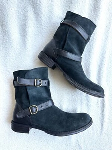 Fiorentini + Baker Eternity Belted Suede Boots Size 43 Made In Italy - Picture 1 of 13