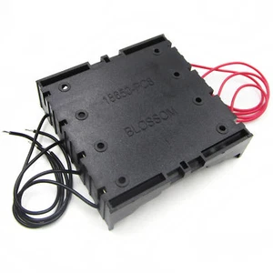 Pour 4x 18650 Batterie Rechargeable Plastique Support Batterie Boîte de Rangement Boîtier - Photo 1/5