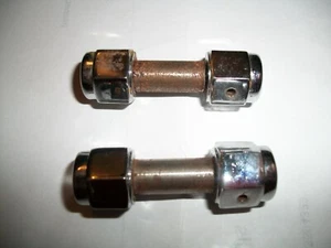 TOTAL PERFORMANCE INC, CHROME CLEVIS PINS 1422C , 2" WIDE, HIGH GRADE STEEL 2 PK - Foto 1 di 5