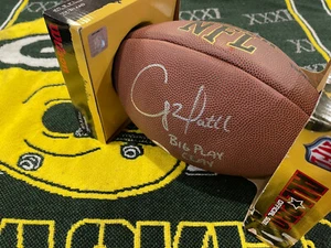 Clay Matthews Big Play Clay Auto/Signed ball 2010-11 AUTHENTIC COA PACKERS - Picture 1 of 1
