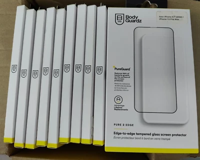 Lot Of 10 BodyGuardz  Tempered Glass Screen Protector iPhone 13 Pro Max/ 14 Plus - Image 1 of 4