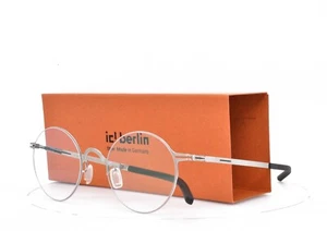 iC! BERLIN Eyeglasses ROUND SILVER CHROME Frame 44-20-145 PLUTO K-POP - Picture 1 of 10
