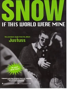 Álbum Justuss de Colección Impreso de Radio Música Promoción NIEVE If this world were mine - Imagen 1 de 2