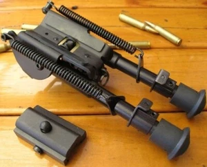 ** ALLOY ** RIFLE FIREARM BIPOD with IRS adaptor for Harris - GONEWALKABOUTAU - Picture 1 of 6