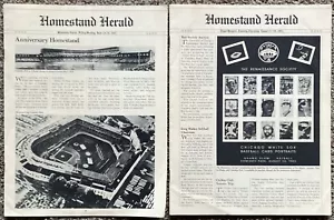 1985 Chicago White Sox Scorecard Lot Homestand Herald VINTAGE - Bild 1 von 3