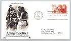 First Day Cover Aging Together First Day of Issue FDC Commemorative Stamp