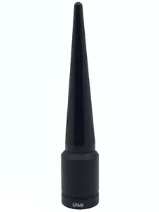 True Spike 4 Inch Short Spiked Black Antenna Fits Chevy Corvette C5 - Picture 1 of 4