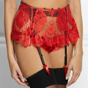Calzoncillo Agent Provocateur Liu Liu SOIREE rojo negro AP3 mediano nuevo sin etiquetas - Imagen 1 de 7