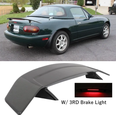 52'' Carbon Fiber Rear Trunk Spoiler Wing GT-Style For Mazda MX-5 MX5 Miata NC Foto 1 de 4