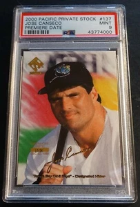 José Canseco Pacífico 2000 stock privado fecha de estreno #137 PSA 9 17/34 POP 1 - Imagen 1 de 2